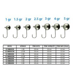 Jaxon Sumato Lrf Jighead 6 - 5Gr