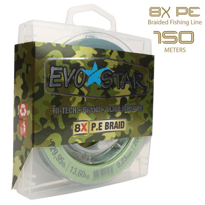 EVOSTAR 8 Kat Örgü PE İp Misina 150m (0.30-0.35mm Arası)