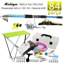 Michigan Power X Kıyı Olta Takımı Seti 84 Parça