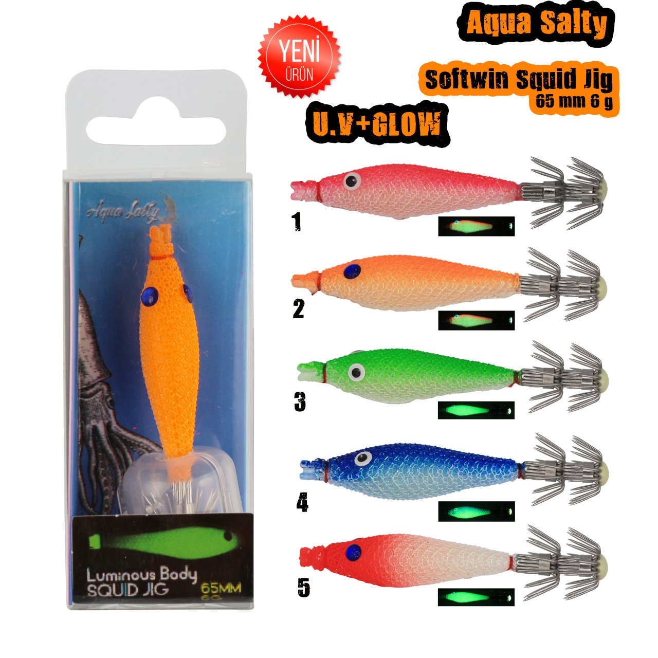 Softwin Squid Jig 65mm 6Gr