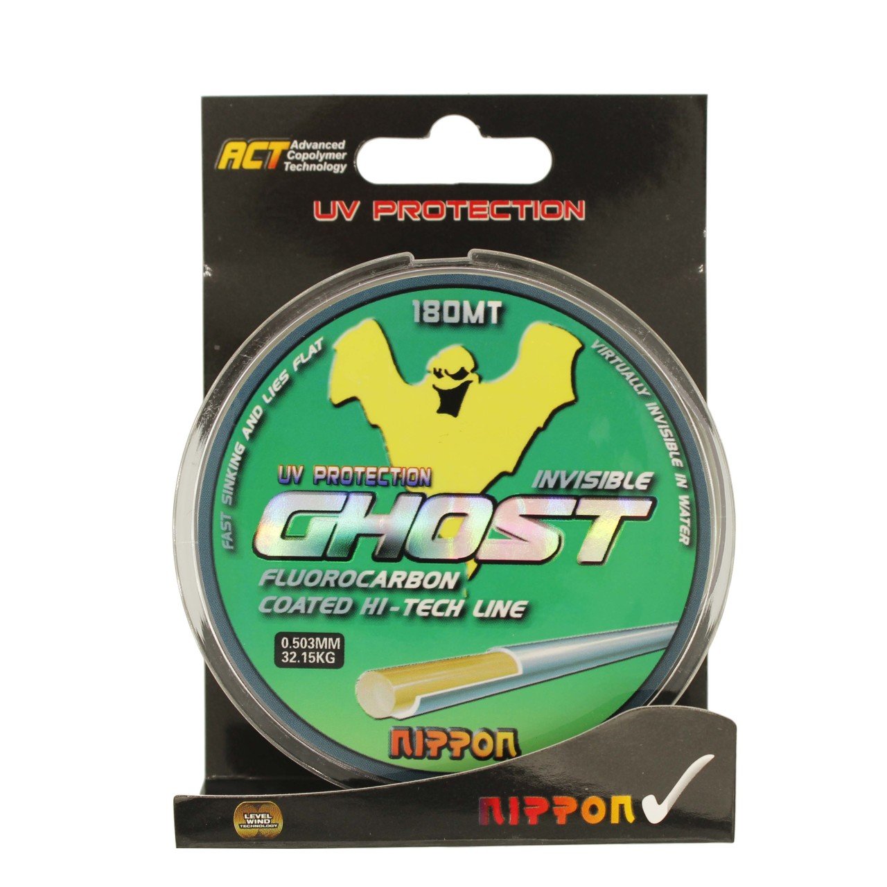 Nippon Ghost 180 mt Fluoro Carbon Misina 0,17 mm