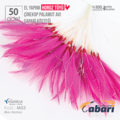 Abari M04 Horoz Tüyü Çinekop Çapari Kösteği 50ad Mor M04 - 4 No SY İğne